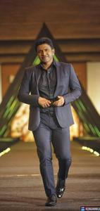Puneeth Rajkumar Navy Blue Suit puneeth rajkumar wallpaper