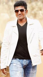 Puneeth Rajkumar White Leather Jacket puneeth rajkumar wallpaper