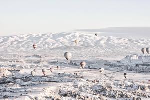 Pure White Mountains Turkey winter wallpaper