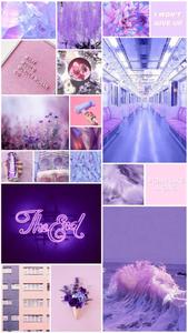 Purple Aesthetic Collage aesthetic collage wallpaper