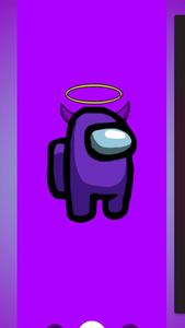 Purple Among Us Crewmate Good PFP good pfp wallpaper