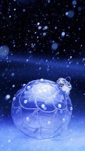 Purple Christmas Ball Winter iPhone winter iphone wallpaper