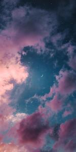 Purple Clouded Sky sky wallpaper