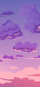 Purple Clouds Vector Art iPhone 12 iphone 12 wallpaper