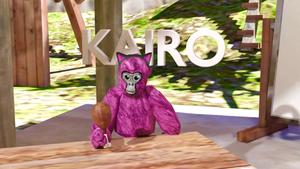 Purple Gorilla Sitting Forest Gorilla Tag Picture