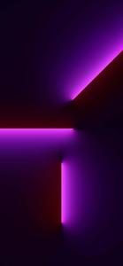 purple light on a dark background iphone 13 pro wallpaper