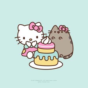 Pusheen And Hello Kitty PFP hello kitty pfp wallpaper