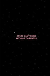 Quote Against Stars Black Aesthetic Background black aesthetic wallpaper