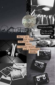 Quote Over Collage Black Aesthetic Background black aesthetic wallpaper