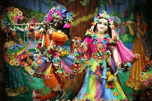 Radha and Krishna's Eternal Love  Wallpaper