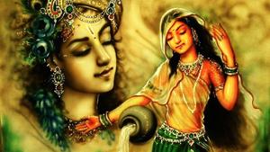 Radha Krishna 3D Eyes Closed radha krishna 3d wallpaper