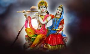 Radha Krishna 3D Figurines radha krishna 3d wallpaper