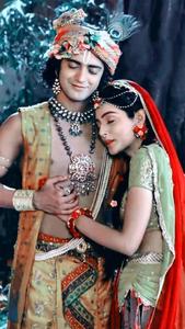 Radha Krishna Serial Cuddling radha krishna serial wallpaper