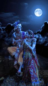 Radha Krishna Serial Night radha krishna serial wallpaper