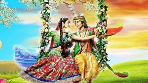 Radha Krishna Serial Swing radha krishna serial wallpaper