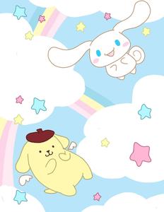 Rainbow Pompompurin pompompurin wallpaper