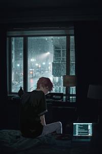 Rainy Depressing Sad Boy Cartoon sad boy cartoon wallpaper