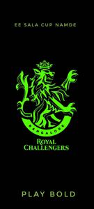 RCB Royal Challengers Glowing Green Logo rcb wallpaper
