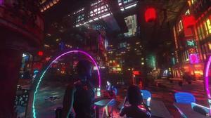 Reaching for the Future for a Cyberpunk Tryst cyberpunk wallpaper