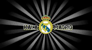Real Madrid club crest with the message “Hala Madrid” real madrid wallpaper