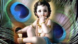 Realistic Bal Krishna Eating Curds bal krishna wallpaper