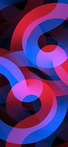 Red And Blue Squiggles iPhone 12 iphone 12 wallpaper
