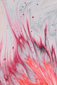 Red And White Abstract Painting  Wallpaper