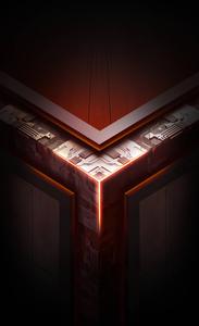 Red Asus ROG Phone Logo asus rog wallpaper