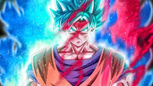 Red Blue Dragon Ball Super Picture dragon ball super wallpaper