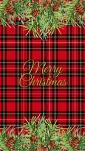 Red Checkered Pattern Christmas IPhone christmas iphone wallpaper