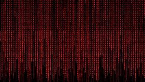 Red firefly streaks infuse the nightscape of the Matrix. matrix wallpaper