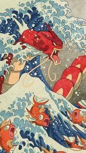 Red Gyarados Pokemon Iphone pokemon iphone wallpaper
