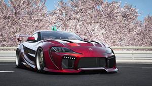 Red Toyota Supra A90 E3000 toyota supra wallpaper