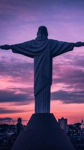 Redeemer Sculpted Statue Jesus Phone jesus phone wallpaper
