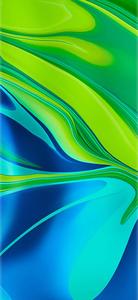 Redmi 9 Blue Green Paint Abstract redmi 9 wallpaper