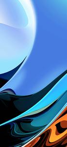 Redmi 9 Blue Streak Gradient redmi 9 wallpaper