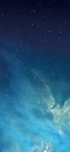 Refreshing blue sky, bright stars, and the iconic Apple logo  Wallpaper