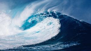 Refreshing Ocean Tide on Chromebook Background chromebook wallpaper