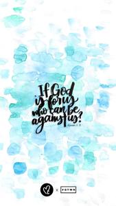 Rely on God's word and he will not forsake you bible verse wallpaper