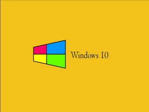 Retro Yellow Windows 10 HD windows 10 hd wallpaper
