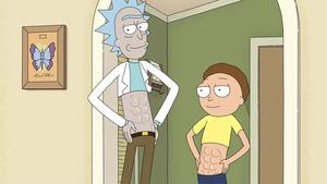 Rick and Morty Adventuring Through an Alien World rick and morty wallpaper