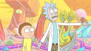 Rick and Morty having a wild time rick and morty wallpaper
