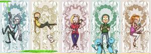 Rick and Morty in Panels rick and morty wallpaper
