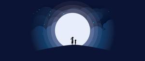 Rick and Morty living the dream against a stunning moonlit sky rick and morty wallpaper