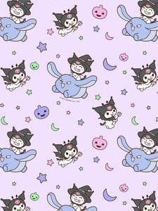 Rival Of My Melody Kuromi With Baku my melody kuromi wallpaper