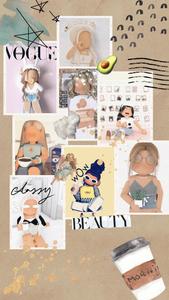 Roblox Aesthetic Fashion Collage roblox aesthetic wallpaper