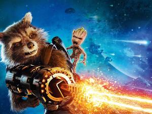 Rocket And Groot Guardians Of The Galaxy 8k wallpaper