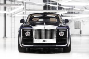 Rolls Royce Black Sweptail Front View rolls royce wallpaper