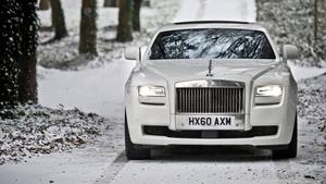 Rolls Royce White In Snow rolls royce wallpaper