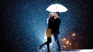 Romantic Couple Kissing in the Rain romantic love wallpaper